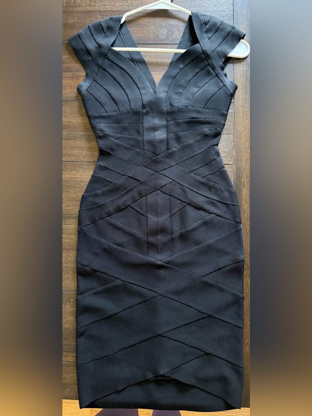 Herve Leger Black Bandage Cocktail Dress